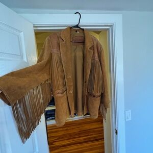 Avanti Tan Fringe Jacket